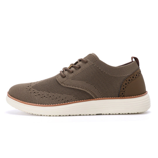 Herren nan gestrickter Oxford-Sneaker mit Wingtip-Perforation und federleichter EVA-Sohle R&B
