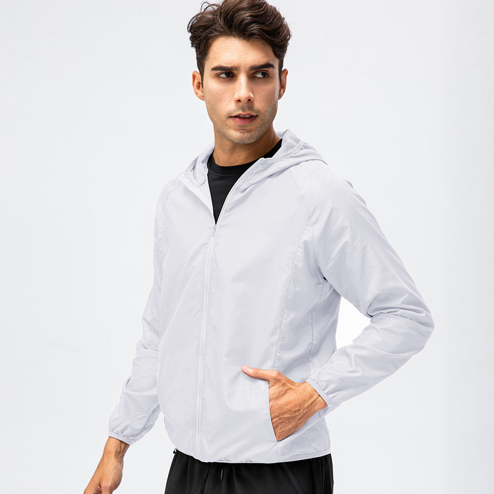 Herren leichte Laufjacke mit atmungsaktiven Eigenschaften und reflektierendem Design R&B