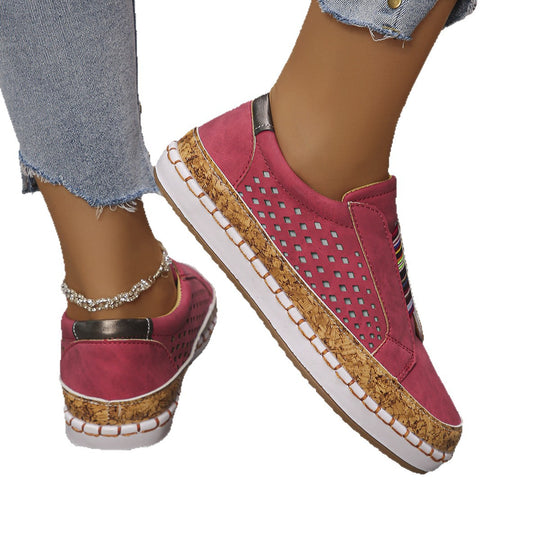 Damen Komfortable Slip-On Sneakers mit raffiniertem Design R&B