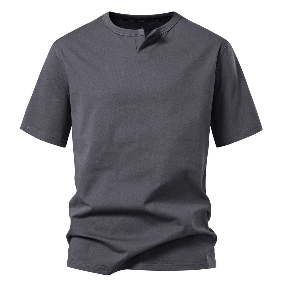 Herren T-Shirt mit modernem Ausschnitt und komfortablem Schnitt R&B
