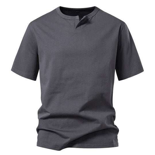 Herren T-Shirt mit modernem Ausschnitt und komfortablem Schnitt R&B