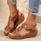 Damen Modische Sandalen mit Sicherheitsverschluss R&B