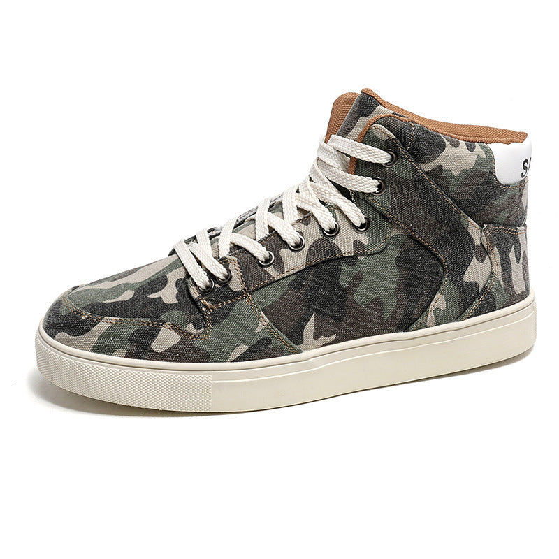 Damen High-Top Sneakers mit modernem Camouflage-Design und gepolsterter Knöchelstütze R&B