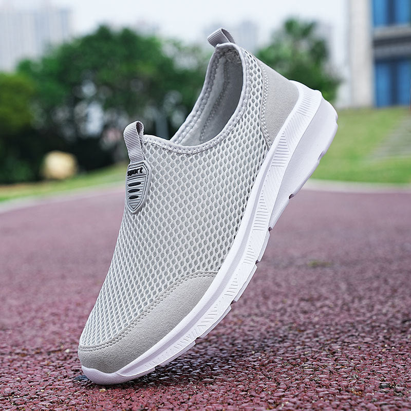 Unisex nan ultraleichter Netz-Slipper mit viskoelastischem Fußbett und flexibler rutschfester Laufsohle R&B