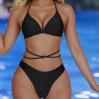 Damen Triangel-Bikini mit raffiniertem Schnitt