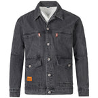 Herren Jeansjacke im modernen Slim-Fit Design mit praktischen Taschen und robusten Nieten R&B