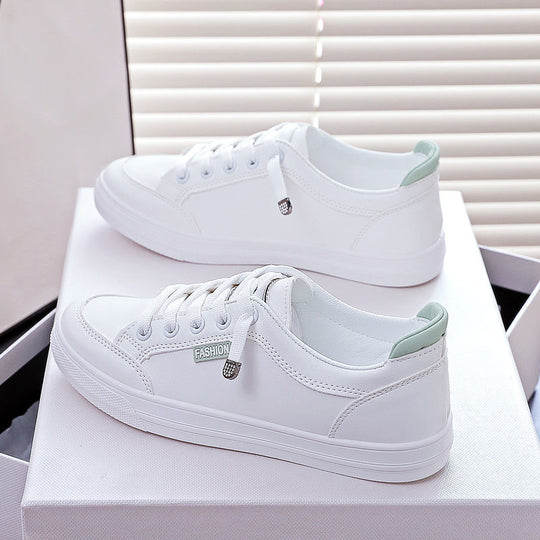 Damen Sportliche Sneakers mit seitlichem Logo und klassischem Design R&B