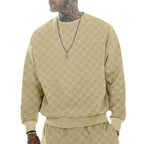 Herren lässiger oversized Sweatshirt mit strukturiertem Design R&B