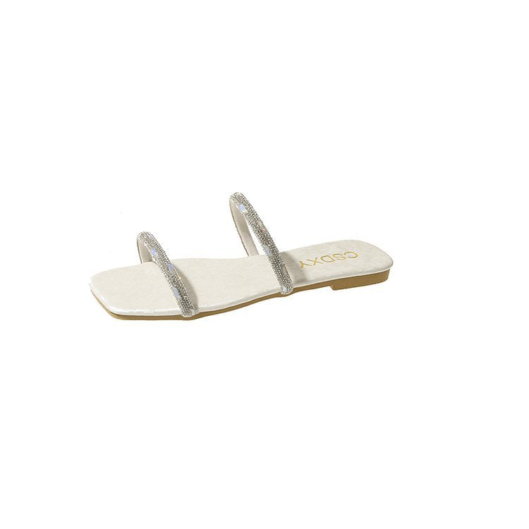 Damen modische Riemensandalen mit funkelnden Akzenten R&B