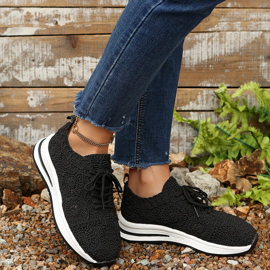 Damen Sportliche Komfort-Sneaker mit atmungsaktivem Obermaterial R&B