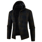 Herren modische Kapuzenjacke mit weichem Innenfutter
