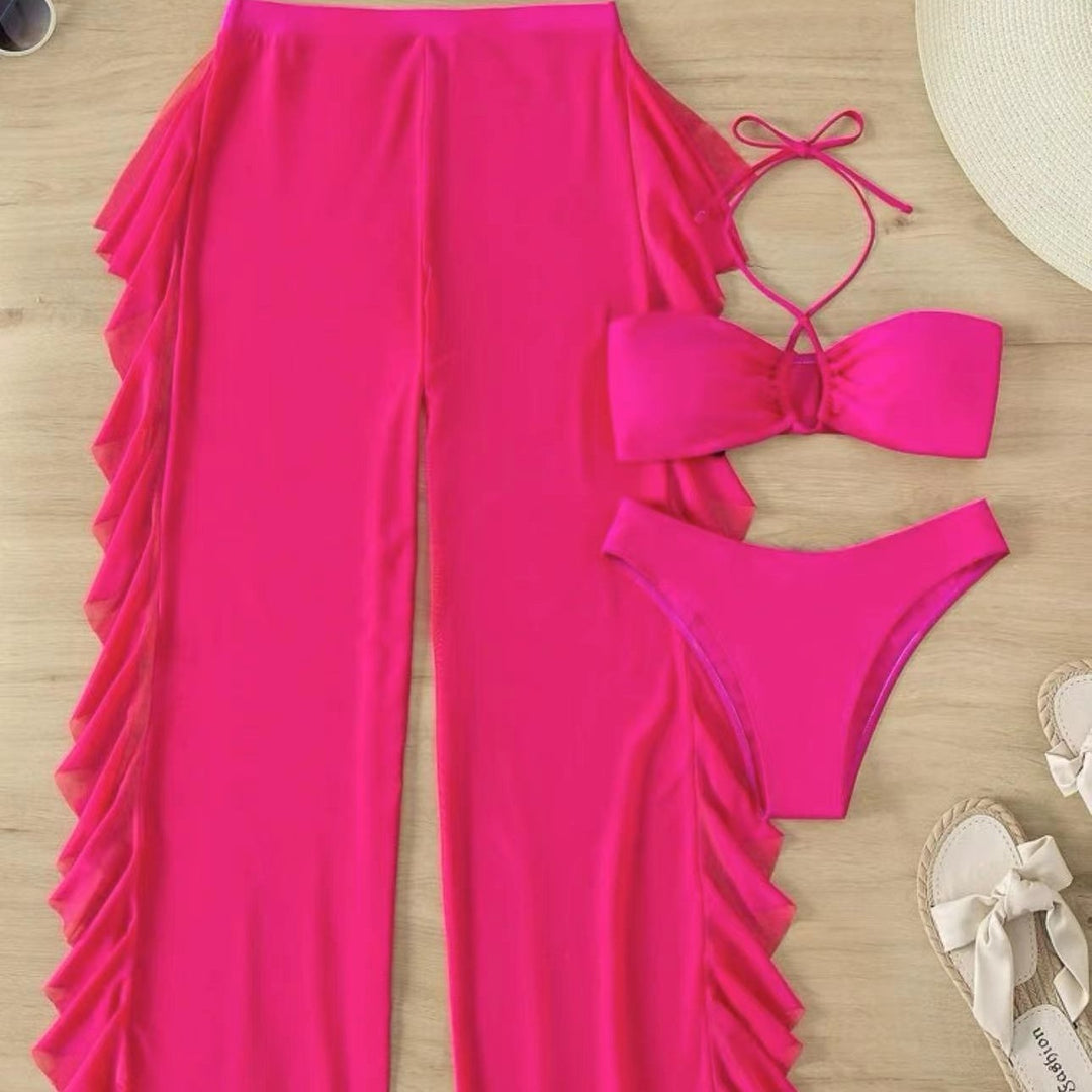Damen Bikini-Set mit luftiger Rüschenhose R&B