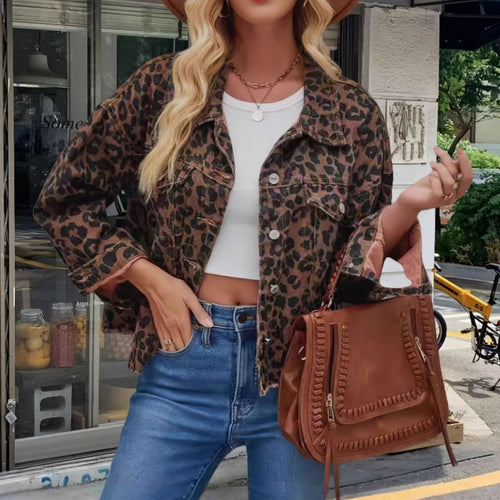 Damen Freizeitjacke im angesagten Leopardenmuster R&B