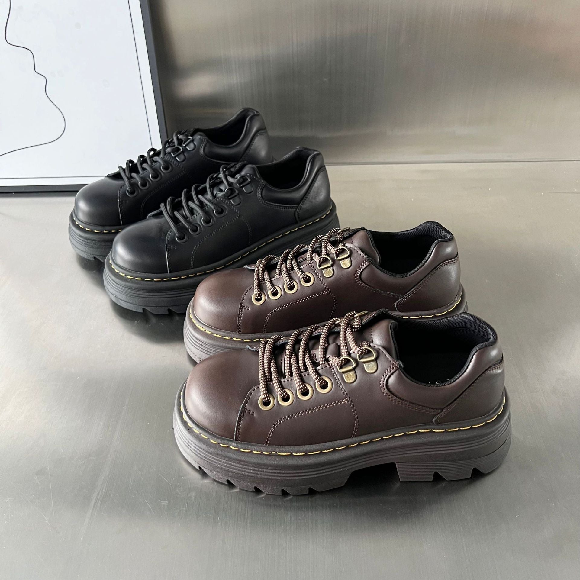 Damen Chunky Sneakers mit stabiler Gummisohle und atmungsaktiver Oberkonstruktion R&B