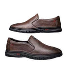 Herren Elegante Leder Slipper mit rutschfester Sohle und weichem Innenfutter
