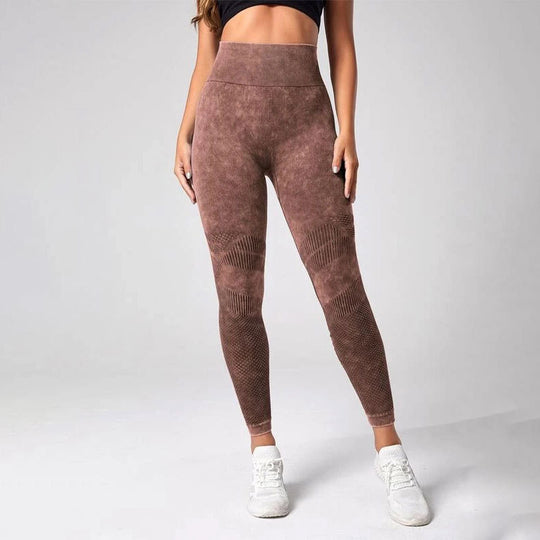 Damen Sculpting Leggings mit hohem Bund und innovativer Textur R&B