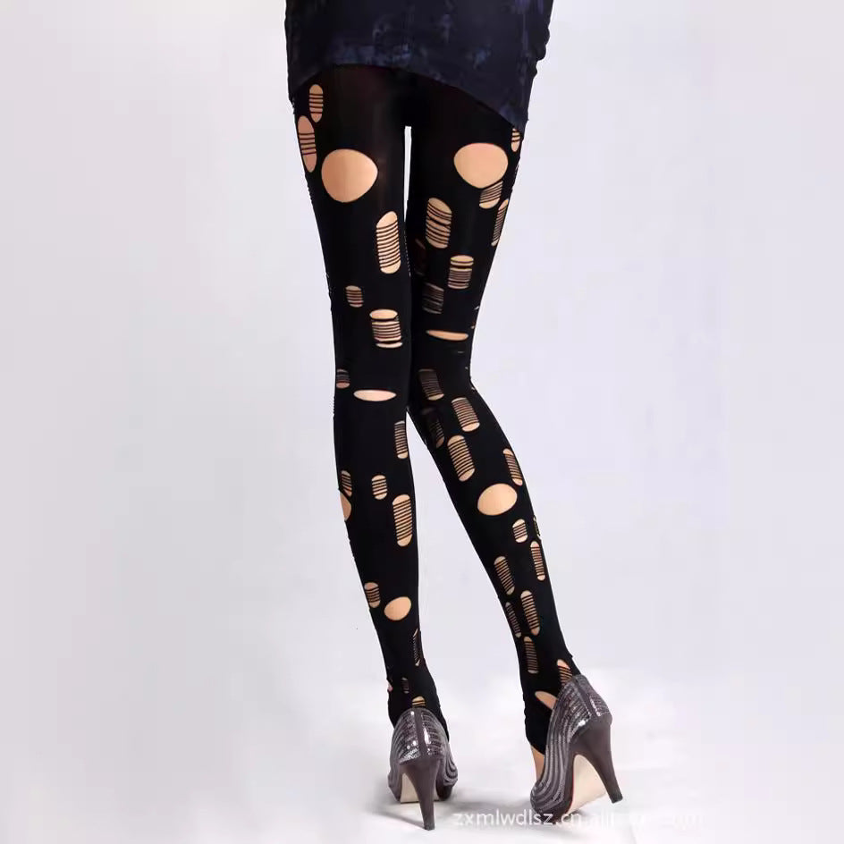 Damen High-Style Leggings mit dynamischen Cut-Outs R&B