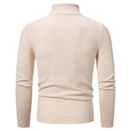 Herren Rollkragenpullover mit strukturiertem Zopfdesign