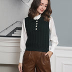 Damen Stricktop mit Kollo