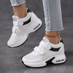 Damen Sportliche Sneakers mit Klettverschluss und dämpfender Sohle