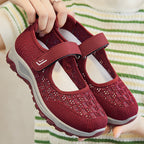 Damen Sportliche Freizeit-Schuhe mit praktischem Klettverschluss