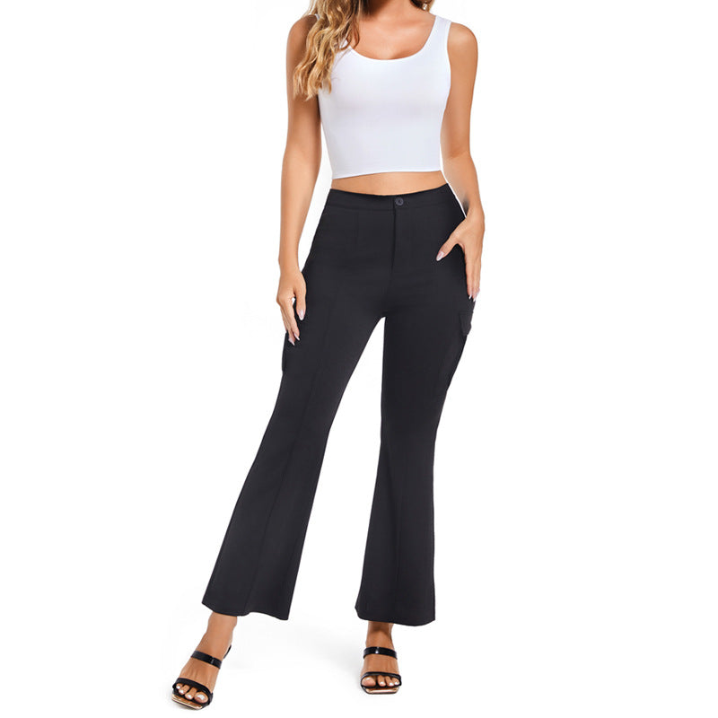 Damen Bootcut Cargo-Hose R&B