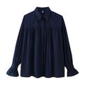 Damen elegante Bluse mit Rüschendetails R&B