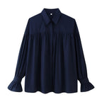 Damen elegante Bluse mit Rüschendetails R&B