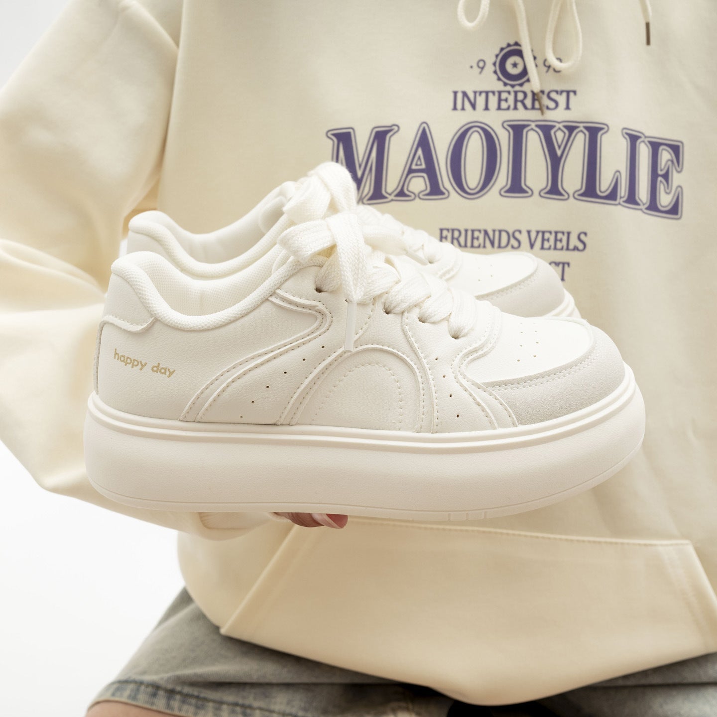 Damen Modische Sneakers mit lässigem Design und atmungsaktiver Oberflächentechnologie