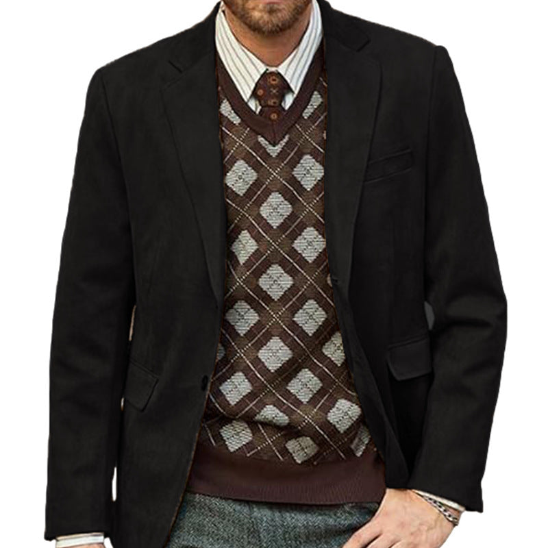 Herren eleganter Sportblazer mit modernem Schnitt und feinen Details R&B