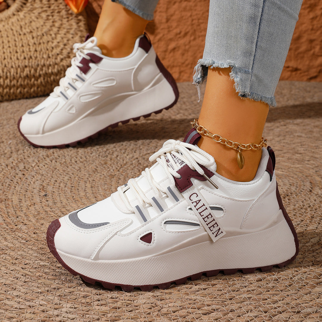 Damen Sportliche Sneaker mit atmungsaktiven Einsätzen R&B