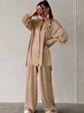 R&B | Damen Loungewear Satz mit Weiter Geschnittener Hose