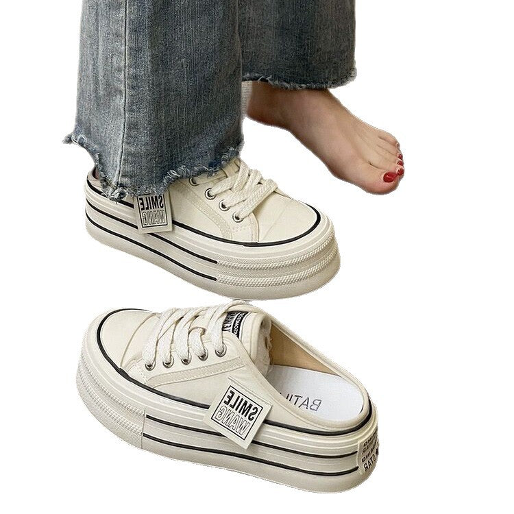 Damen Plattform-Sneaker mit lässiger Slip-On Konstruktion und strapazierfähiger Sohle