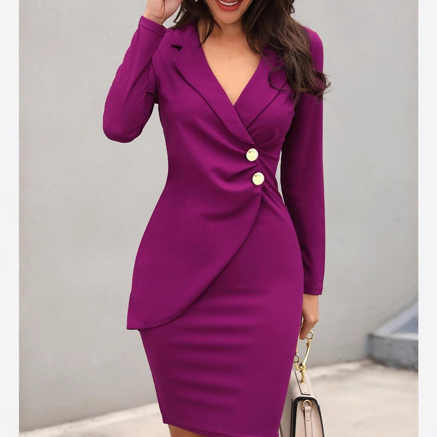 Damen tailliertes Blazer Kleid R&B