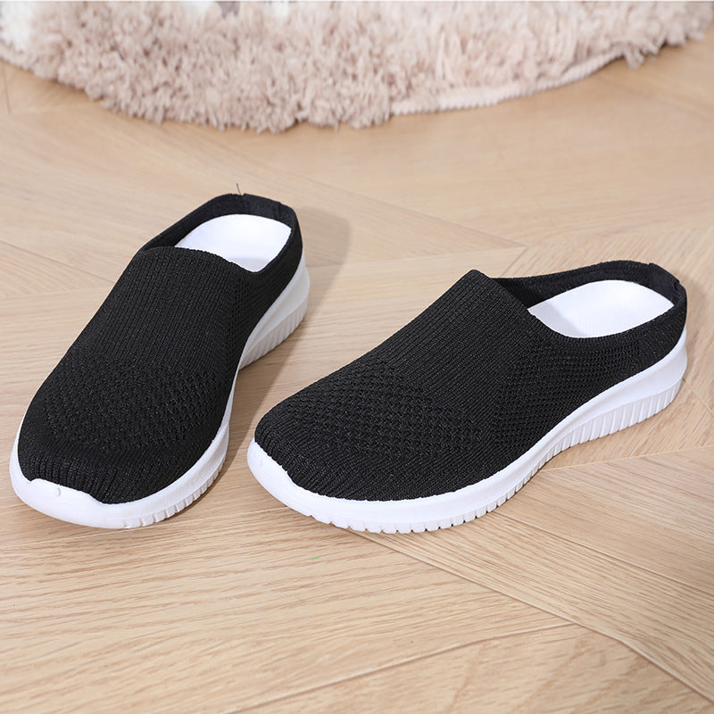 Damen bequeme und atmungsaktive Slip-On Sneaker R&B