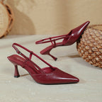 Damen stilvolle Slingback-Pumps mit schmalem Absatz