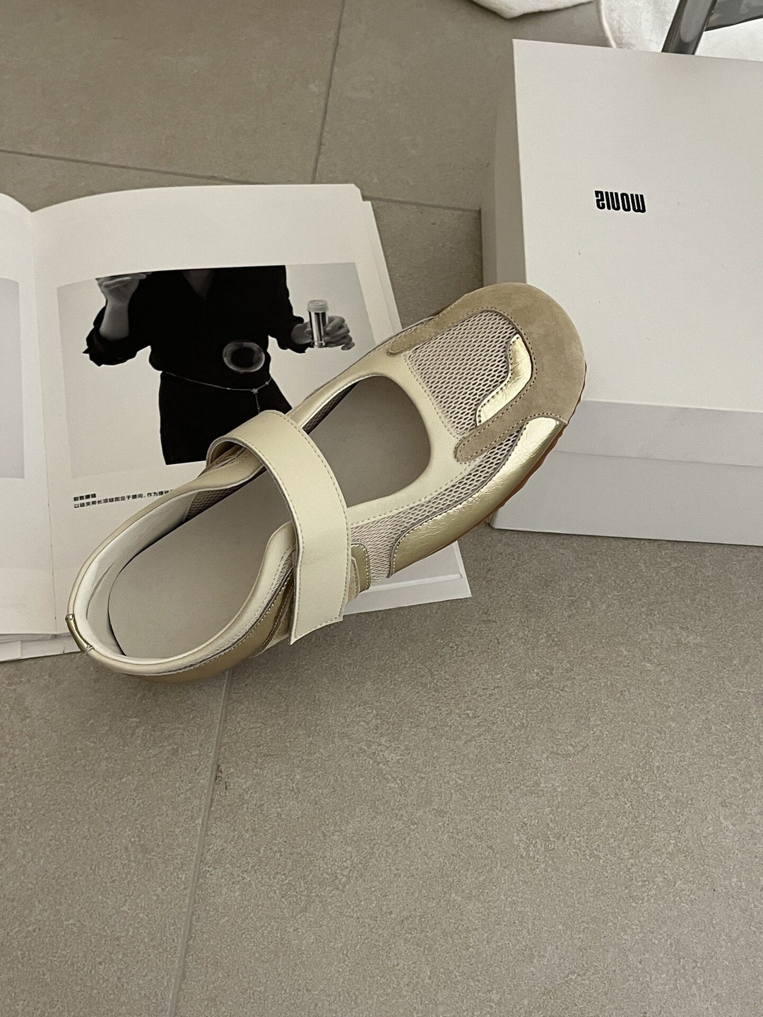 Damen Sportliche Freizeitschuhe mit atmungsaktivem Obermaterial und verstellbarem Klettverschluss R&B