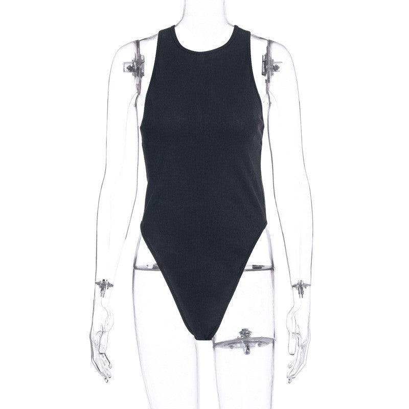 Damen High-Cut Badeanzug mit feinen Rippdetails R&B