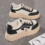Damen Trendige Sneakers mit dicker rutschfester Sohle und atmungsaktivem Obermaterial R&B