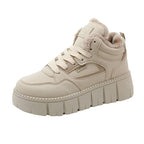 Damen modische High-Top Sneakers mit kuscheligem Innenfutter und sportlichem Design R&B