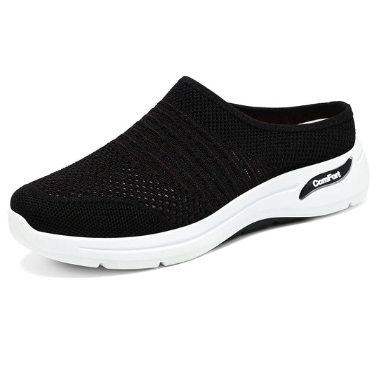 Damen Bequeme und atmungsaktive Clogs mit elastischem Obermaterial R&B