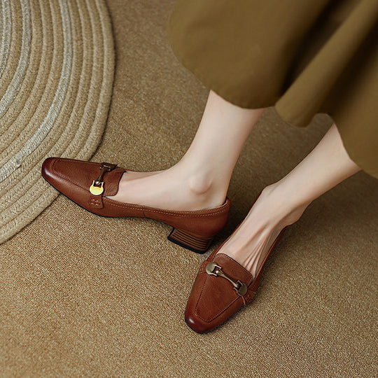 Damen elegante Slipper mit modischem Gürtel-Detail R&B