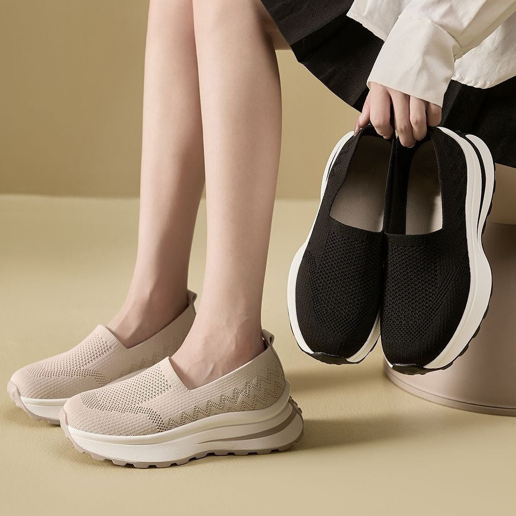 Damen Atmungsaktive Slip-On Sneakers mit flexiblem Dämpfungssystem R&B