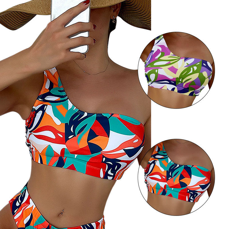 Damen Einteiliges Bikini-Set mit asymmetrischem Design R&B