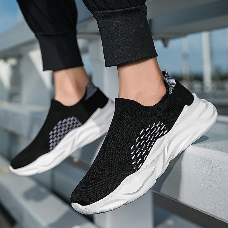 Damen Atmungsaktive Sneaker mit elastischem Strick-Obermaterial