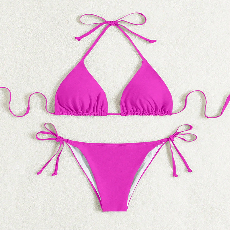 Damen Triangel-Bikini mit verstellbaren Schärpen R&B