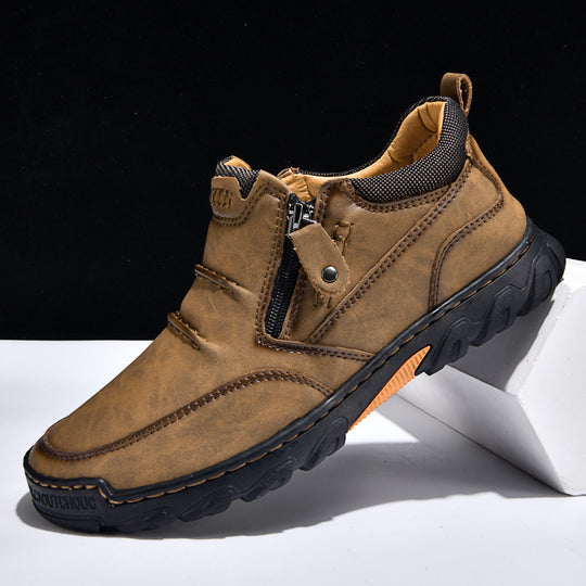 Herren Bequeme und elegante Stiefeletten mit Reißverschluss R&B