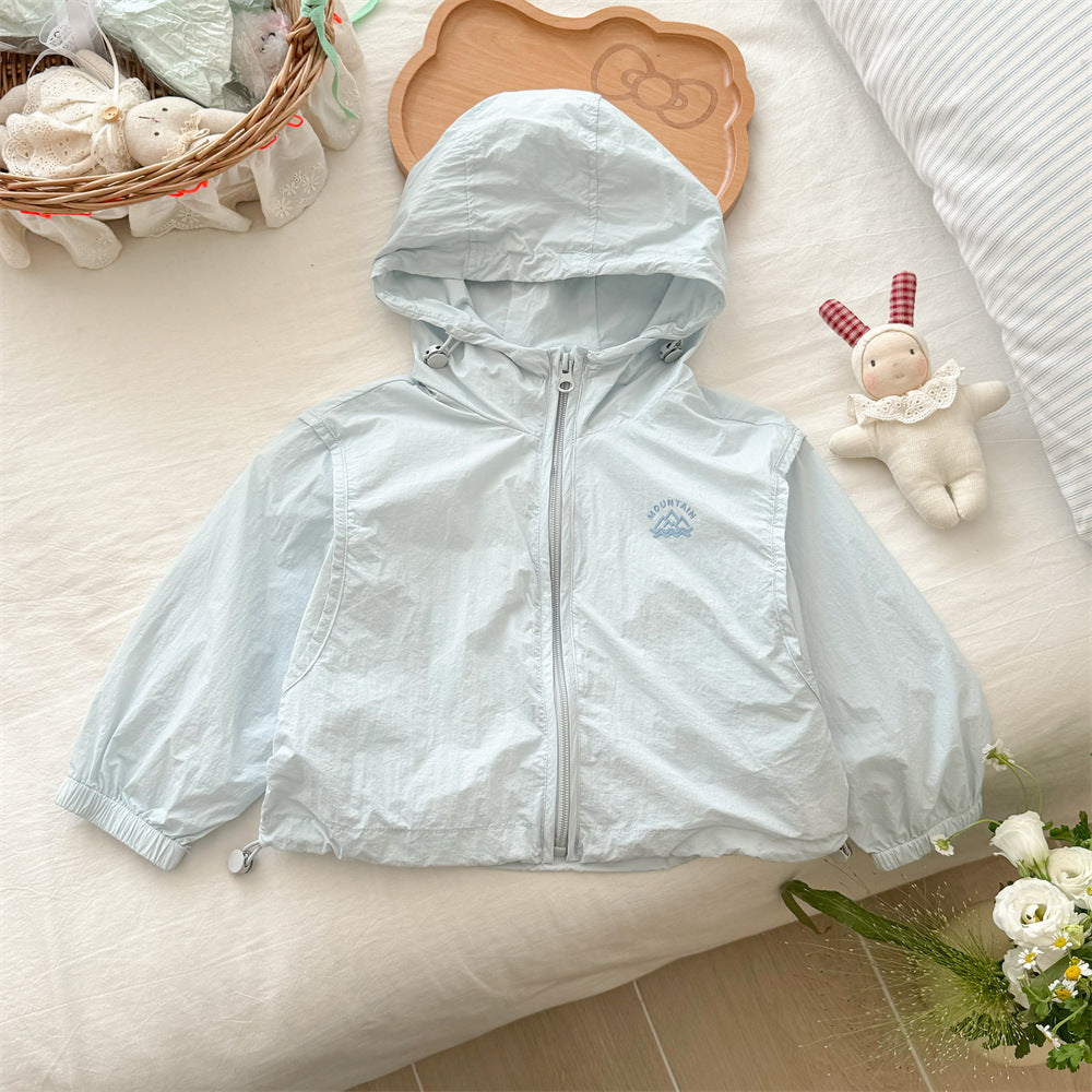 Unisex nan leichte Kapuzenwindjacke mit elastischen Bündchen und verstellbarem Kordelzugsaum R&B