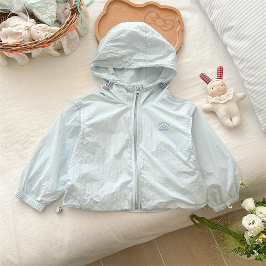 Unisex nan leichte Kapuzenwindjacke mit elastischen Bündchen und verstellbarem Kordelzugsaum R&B