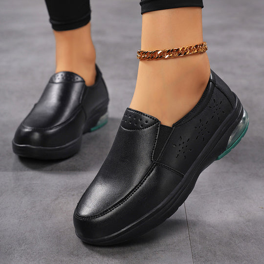 Damen Slip-On Freizeitschuhe mit atmungsaktiver Obermaterialstruktur und dämpfender Sohle R&B